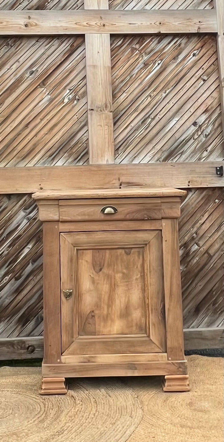 Antique solid wood confiturier with 1 drawer.