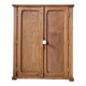 Small Parisian oak wardrobe with its porcelain knob.