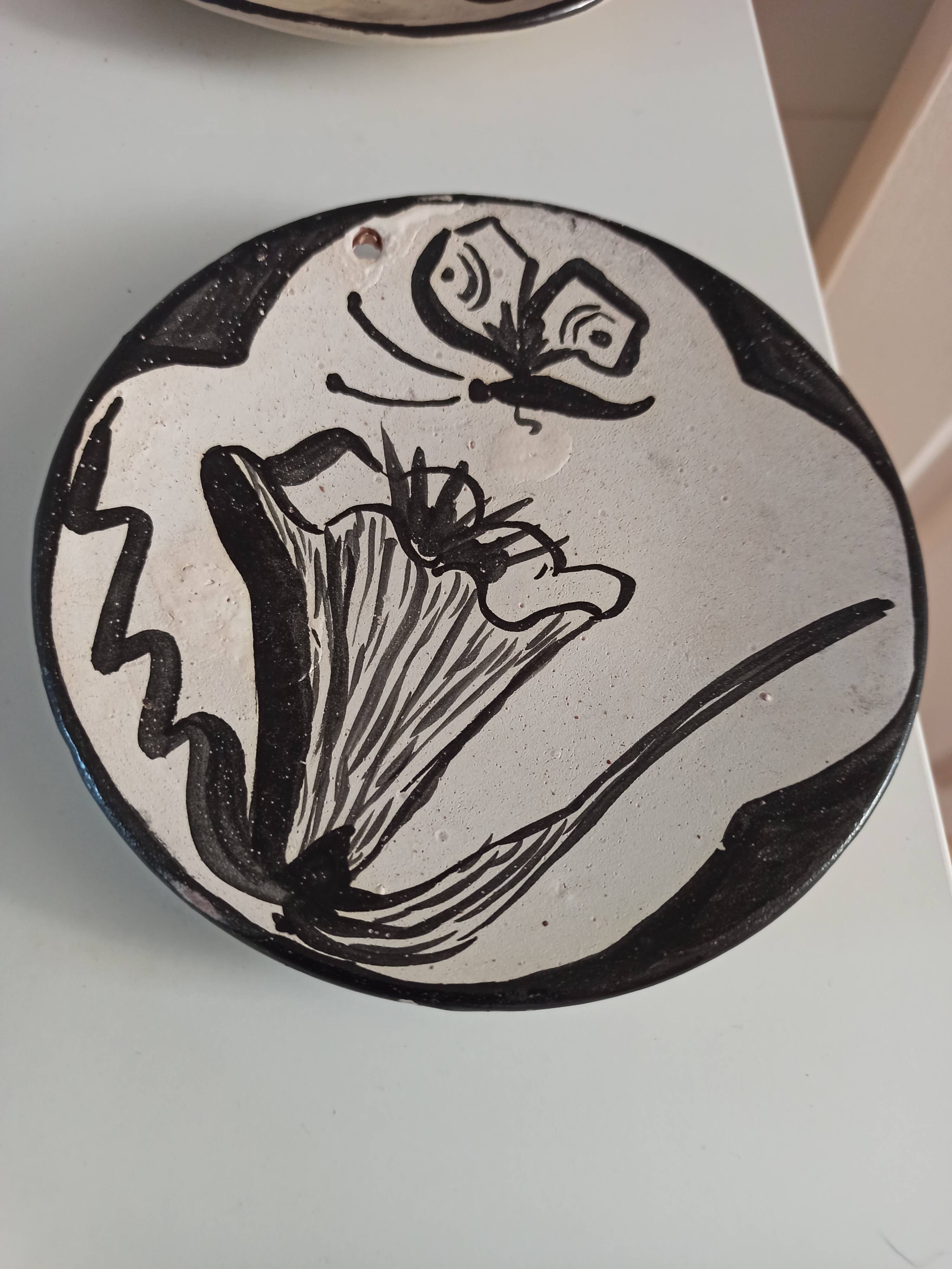 Hand-painted plates by René Chaix