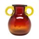 Vase, mid-century modern, glass, designed by J. Słuczan-Orkusz, Poland, 1970s