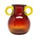 Vase, mid-century modern, glass, designed by J. Słuczan-Orkusz, Poland, 1970s