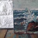 Oil on seascape panel