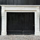 Louis XVI style fireplace in white Carrara marble circa 1880