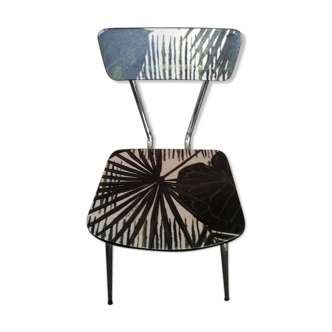 Reformica chair renovated jungle style fabric