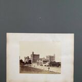 Photo Vienne Gare du Nord 19th century albumen laminated cardboard