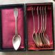 Small silver-plated metal spoons