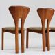 Vintage Danish Mid century teak Dining Chairs solid wood , Set of 4