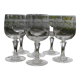 Lot de 6 verres à vin rouge cristal d'arques modèle Matignon