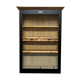 Patinated chestnut cabinet bookcase