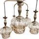 Mid-century modern cascade chandelier veb narva leuchten, germany, 1970s.