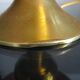 Gold table lamp design Barbier tulip 1970 designer