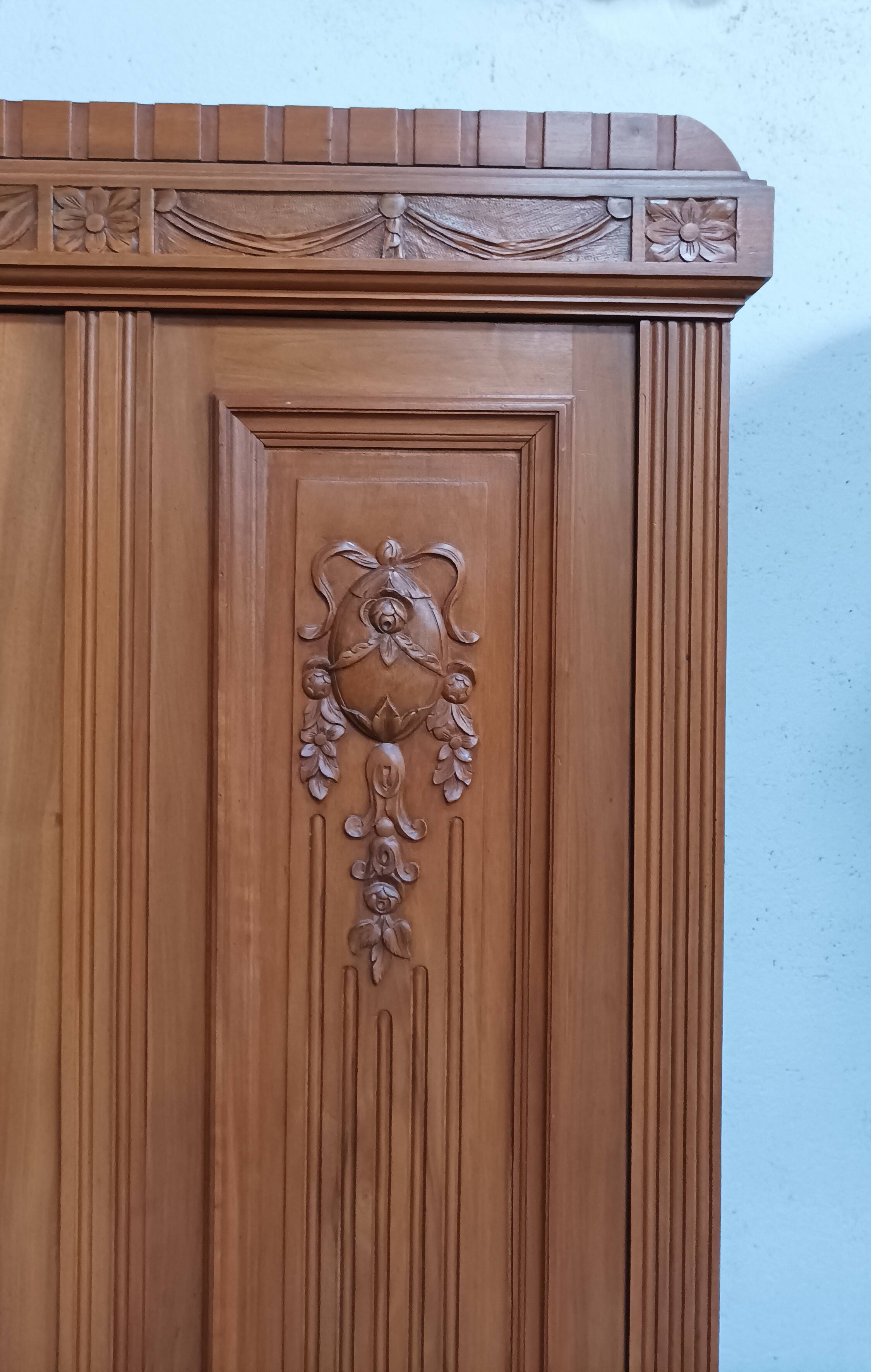 Art Deco walnut bookcase
