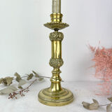 Candle holder in chiseled bronze Louis XVI style
