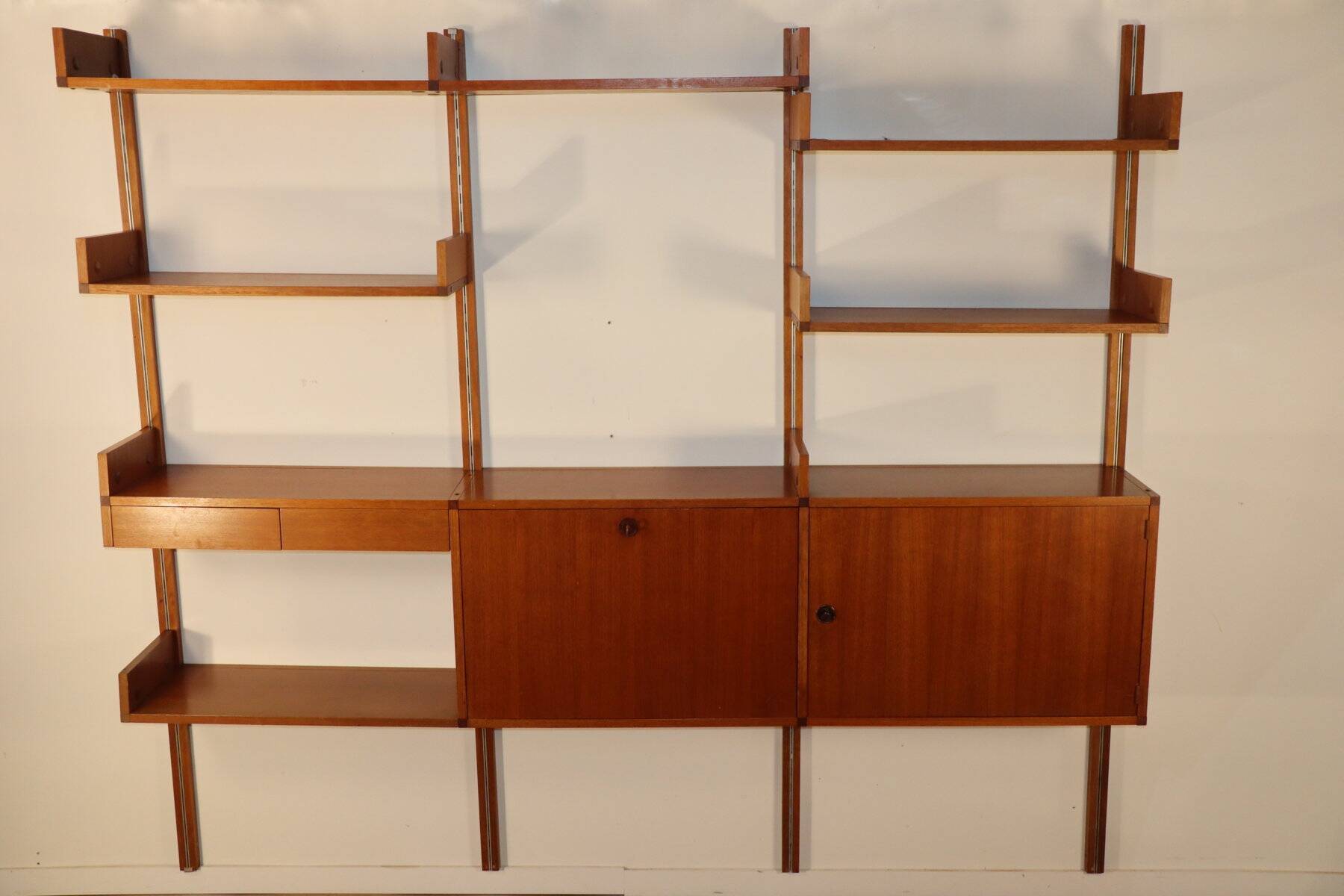 Modular wall bookcase, Minvielle edition by ARP – 1960