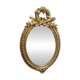 Miroir ovale doré, XIXe siècle
