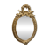 Miroir ovale doré, XIXe siècle