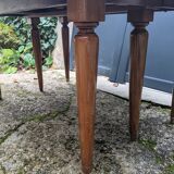 Large 19th oval dining table, with fellers and extension cords. Up to 20 seats