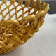 Pichon Uzès handmade ceramic basket – Yellow ochre openwork basket