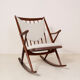 Rocking chair no 182 en teck par Frank Reenskaug - 1960