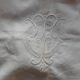 Embroidered linen sheet