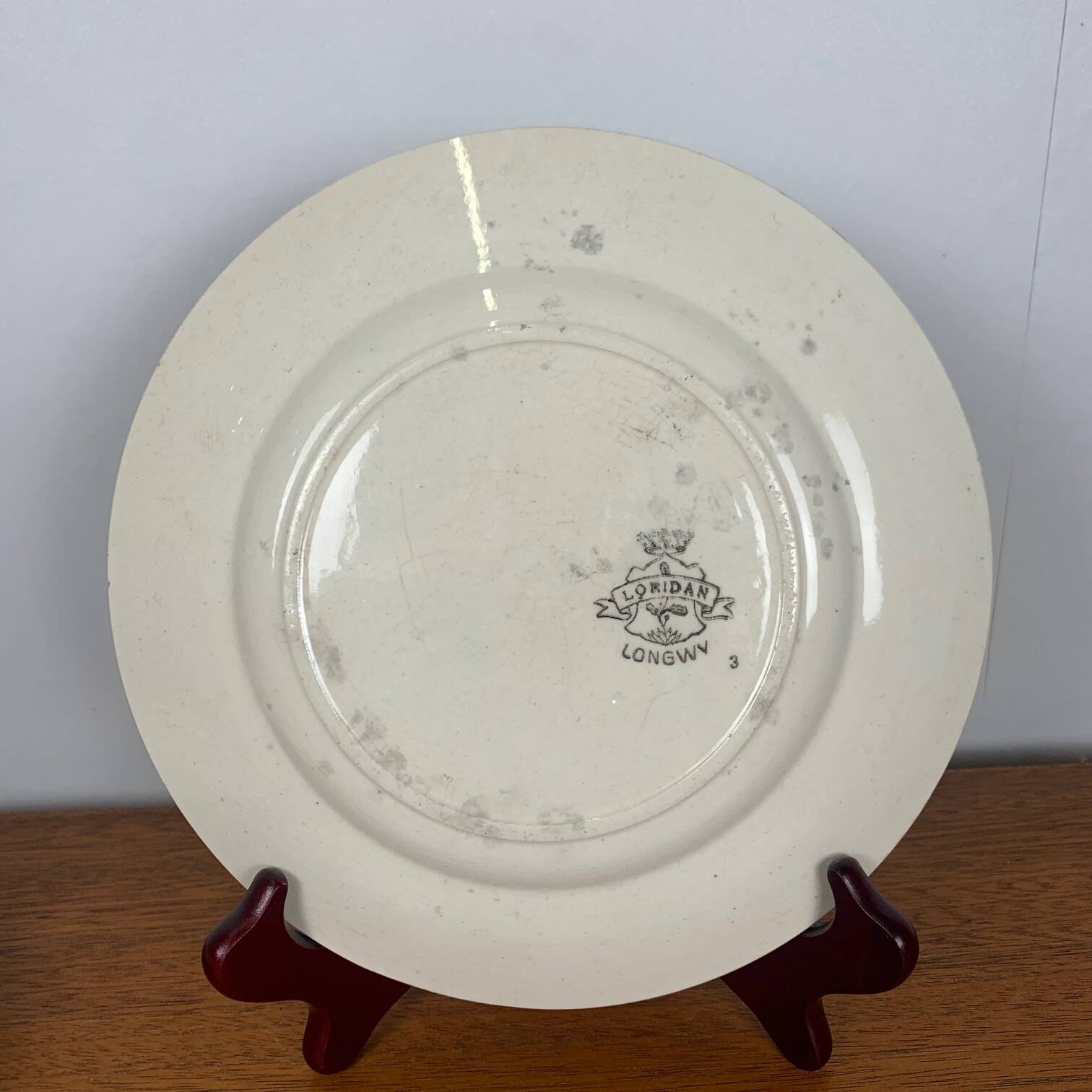 Set of 4 Longwy plates, Loridan model, early 20th century.