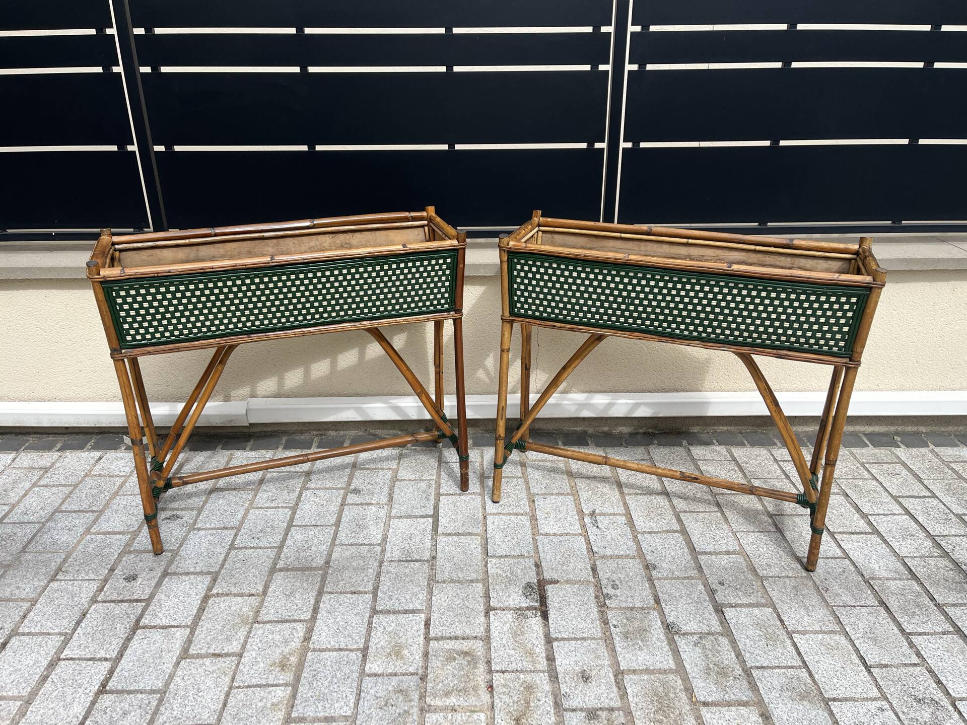 Pair of planters Drucker 101x38x89 cm