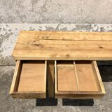 Antique kitchen workbench, vintage kitchen log