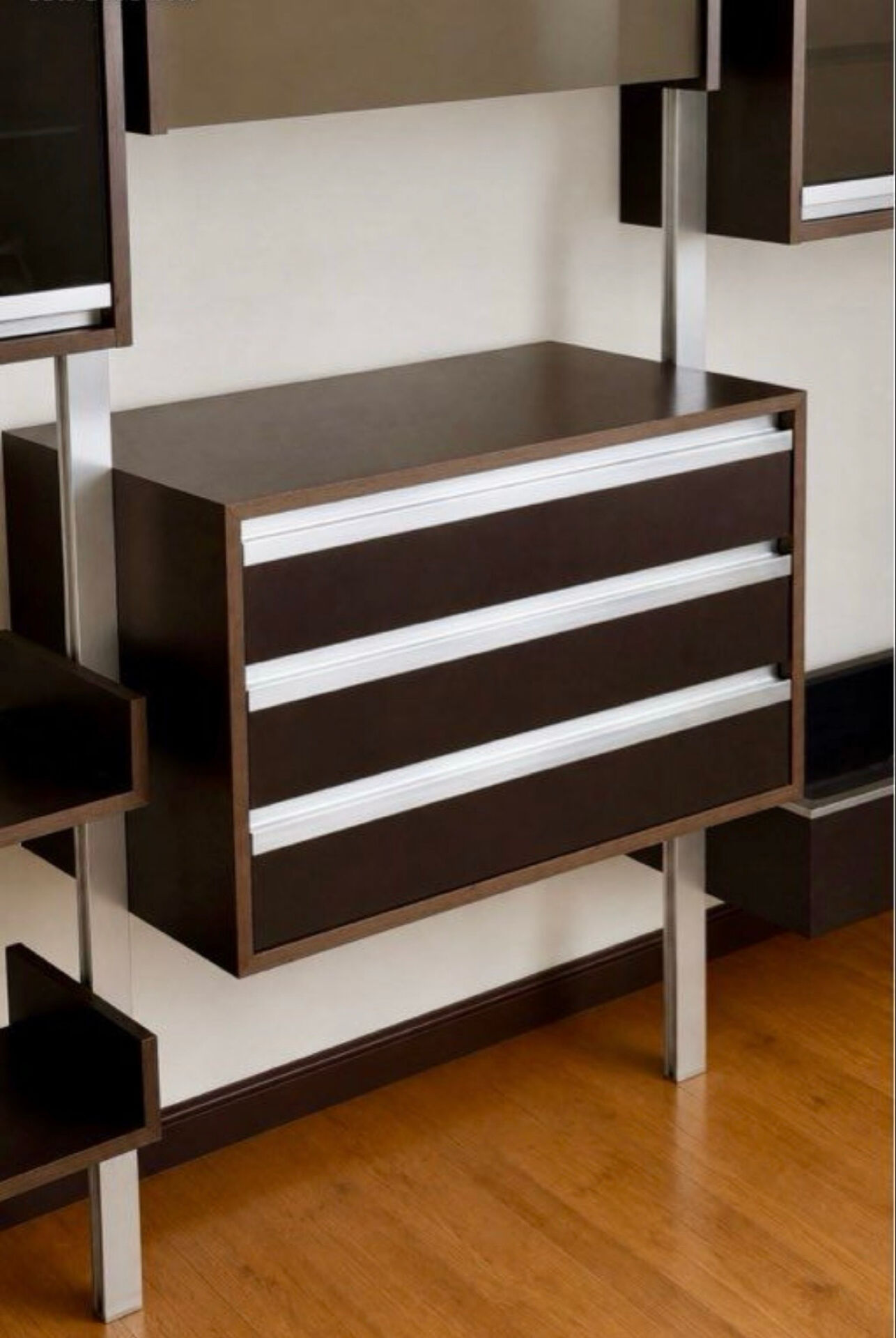 Bibliothèque murale modulable Michel Ducaroy pour Ligne Roset années70