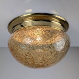 Murano Glass Ceiling Lamp with Caramel Effect, 1960s