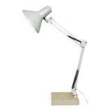 Vintage White Italian Architect Table Lamp, 1970s
