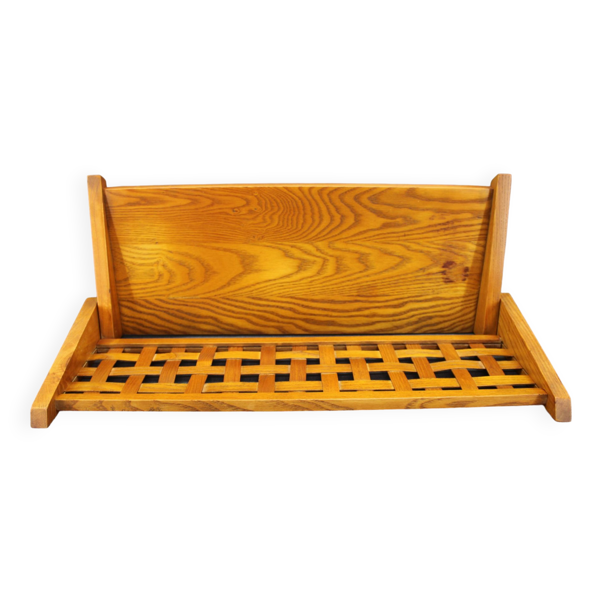 Étagère pliante en chêne des années 1960 par ULUV, Tchécoslovaquie