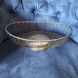 Silver-plated metal basket