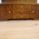 Mirror chest of drawers with swivelling mirrors, flamed birch stained, 50s
