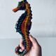 Ceramic wall seahorse