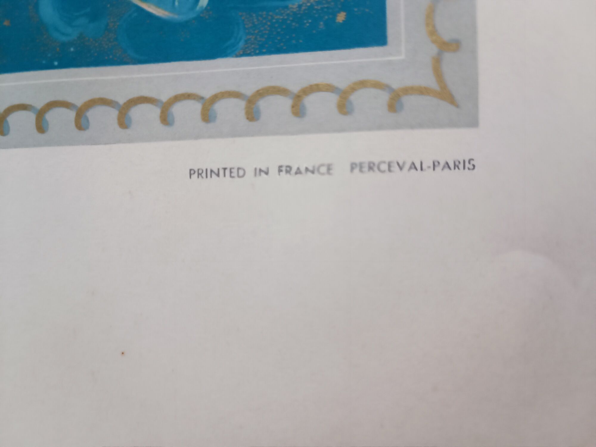 Poster Air France ancienne - planisphère Constellation - Lucien Boucher 50's