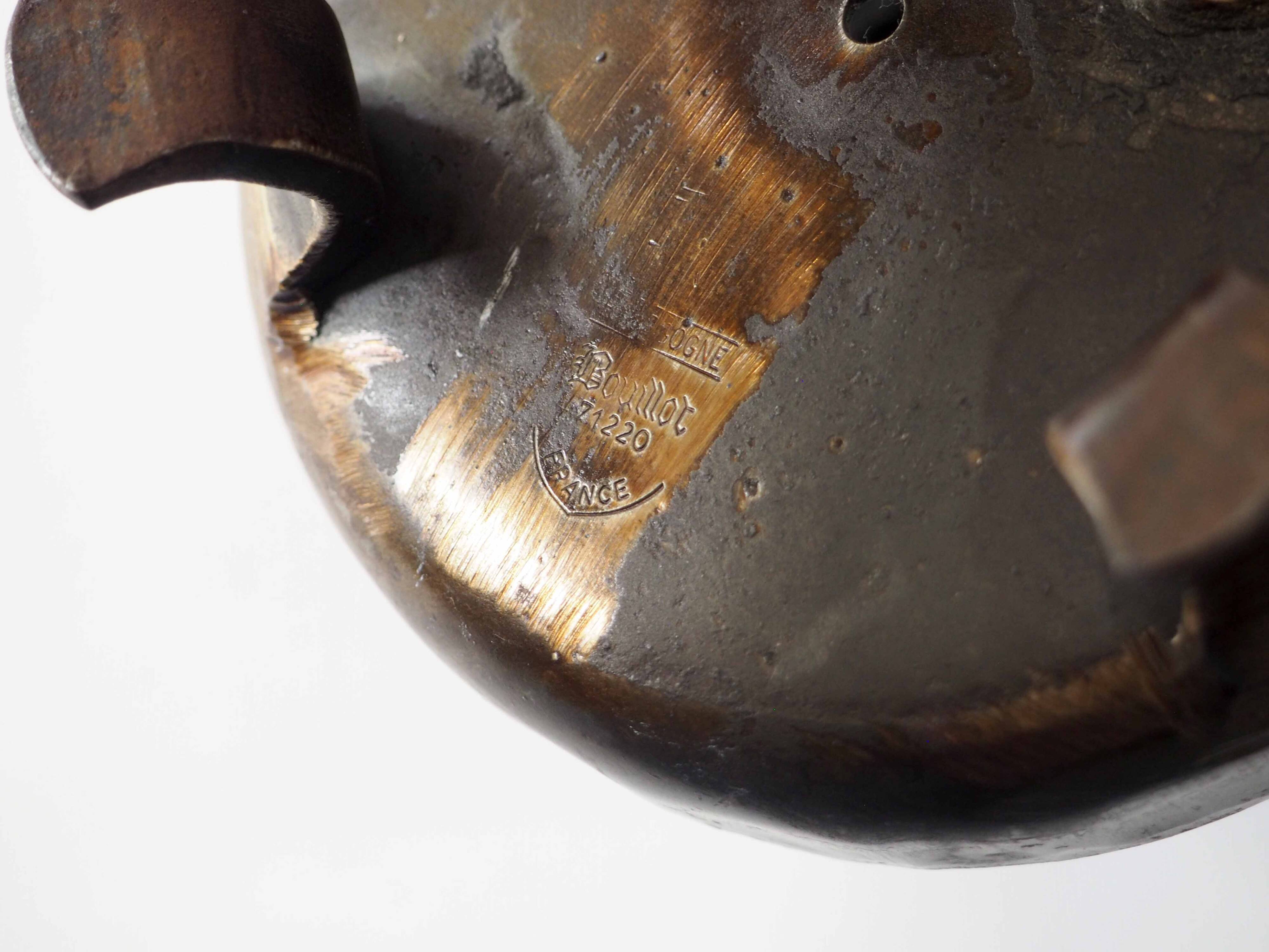 Wrought iron cellar rat candlestick