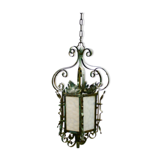 Iron lantern wrought iron art deco