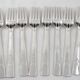 Christofle Gabon, Art Deco, 12 table settings, 24 pieces in silver-plated metal.