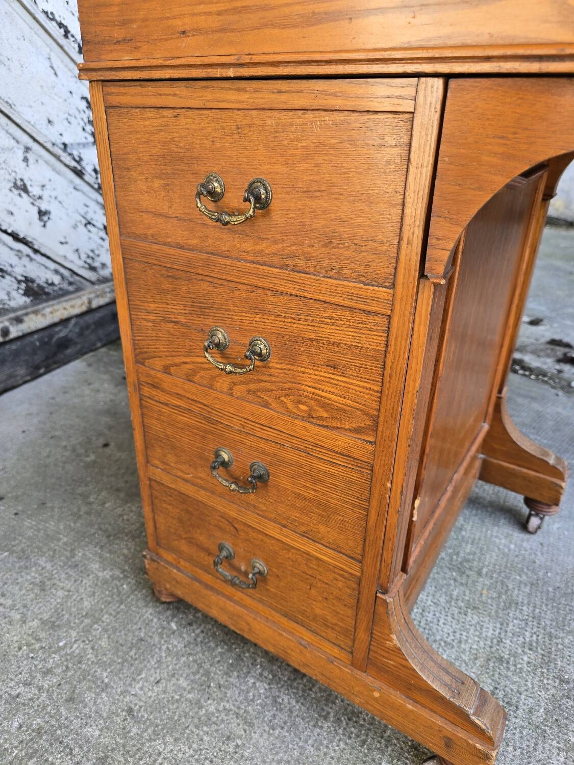 Antique Davenport Oak Desk