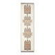 Beige Brown Oriental Persian Runner Rug, 88x351Cm