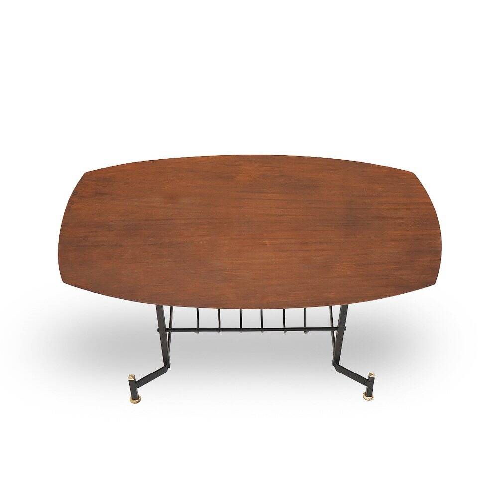 Coffee table with magazine rack, 1950s