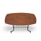 Coffee table with magazine rack, 1950s