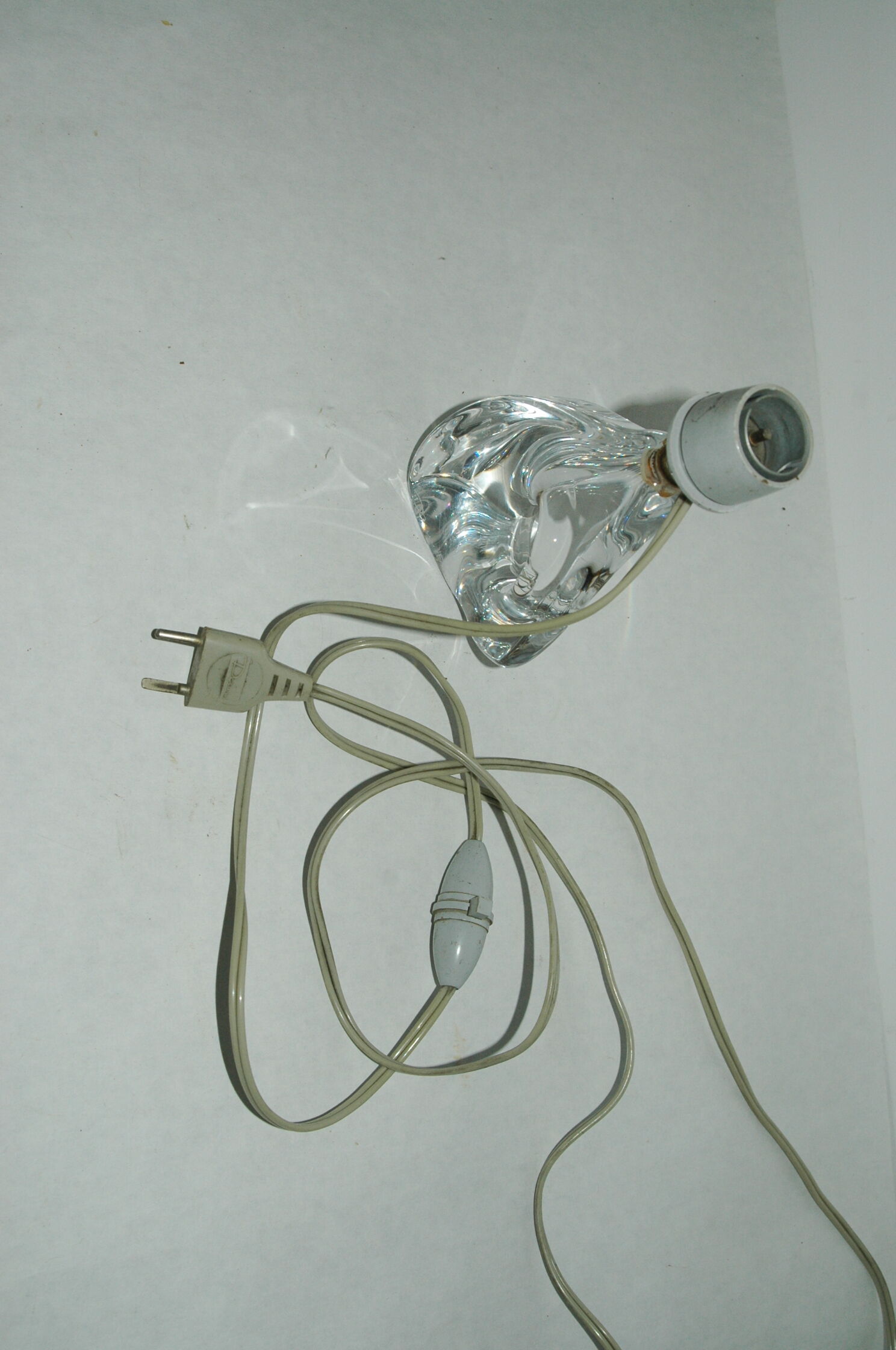 Daum 60s crystal lamp foot