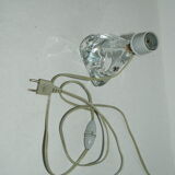 Pied de lampe en cristal Daum années 60
