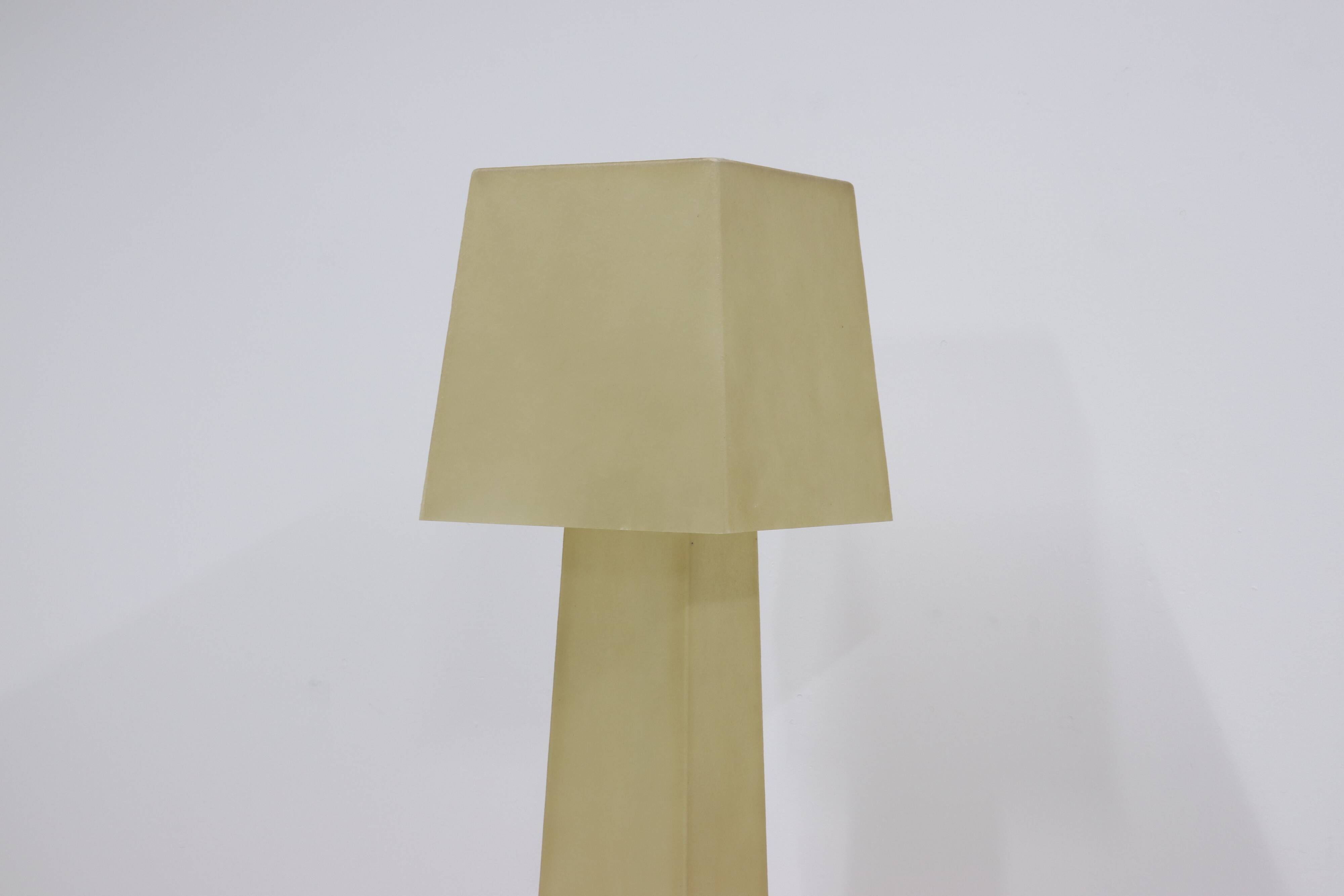 Large Decorative Fiberglass Floor Lamp 1980s