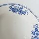Set of 10 dessert plates, Saint-Amand, iron land, blue flowers