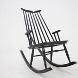 1960s Varjosen Puunjalostus Beech Rocking Chair, Finland