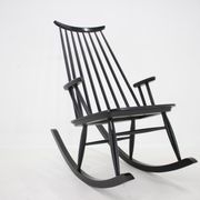 1960s Varjosen Puunjalostus Beech Rocking Chair, Finland