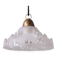 Pair of Mid-Century 'Ice' Glass Pendant Lights