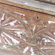 Old wooden cabinet - 2 doors and 1 drawer